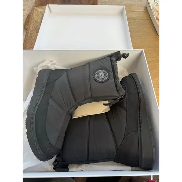 Canada Goose Cypress Fold-Down Puffer Boots Black Size 10 New in Box Snow Winter - Picture 9 of 12